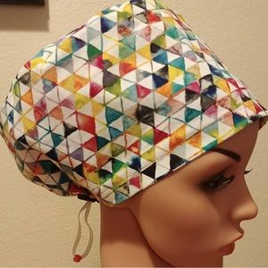 Multi-color Triangle Scrub Cap
